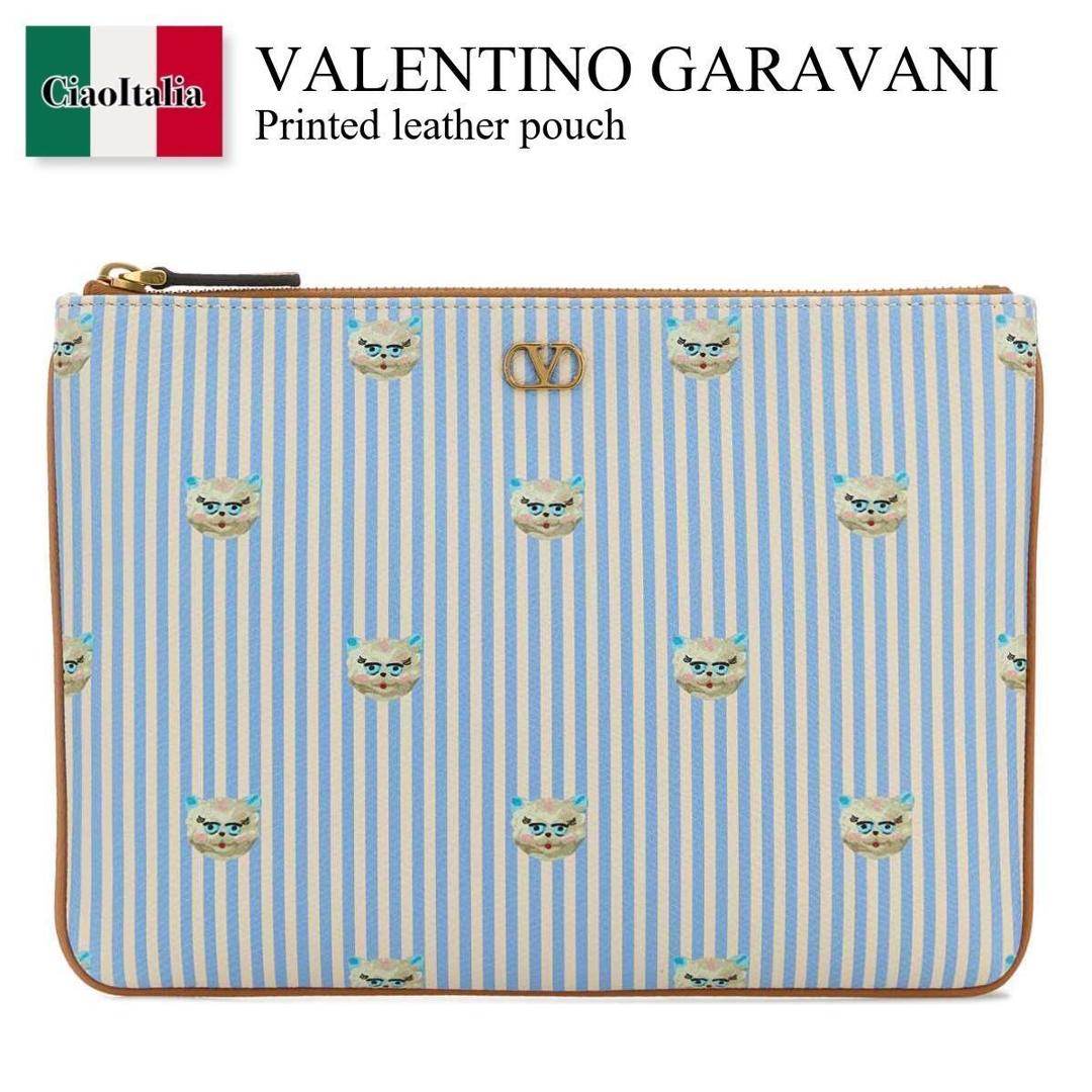 【寸法押さえる・店卸し資産境界線・早め者制覇！】 バレンチノ / かばん / 袋 / Valentino Garavani Printed Leather Pouch / 8Y2P0AP5AXU / 8Y2P0AP5AXU 9VM / 8Y2P0AP5AXU9VM / クラッチペダル御徒面子
