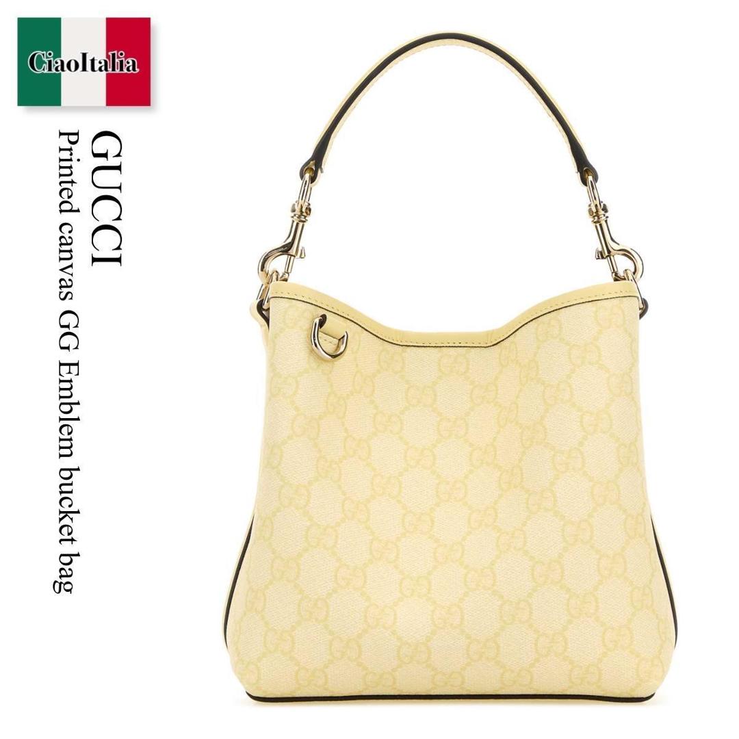 【分量制限事項・店卸し資産区分け・早め者白星！】 グッチ / かばん / 鞄 / Gucci Printed Canvas Gg Emblem Bucket Bag / 815118 FAD6L / 815118 FAD6L 7546 / 815118FAD6L / 815118FAD6L 7546 / 815118FAD6L7546 / ショルダーバッグ・ポシェット