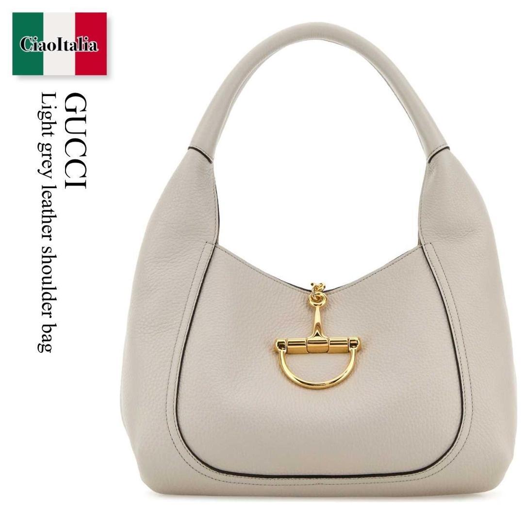 【数量限定・在庫限り・早い者勝ち！】 グッチ / かばん / カバン / Gucci Light Grey Leather Shoulder Bag / 858297 AAEAO / 858297 AAEAO 1712 / 858297AAEAO / 858297AAEAO 1712 / 858297AAEAO1712 / ショルダーバッグ・ポシェット｜Ciao Italia