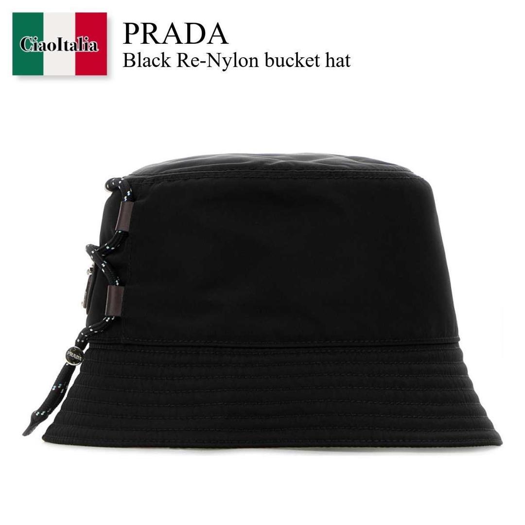 【寸法押さえる・店卸し資産境界線・早め者制覇！】 プラダ / Prada Black Re-Nylon Bucket Hat / 2HC137 F0002 / 2HC137 2HE1 F0002 / 2HC1372HE1 / 2HC1372HE1 F0002 / 2HC1372HE1F0002 / かぶり笠
