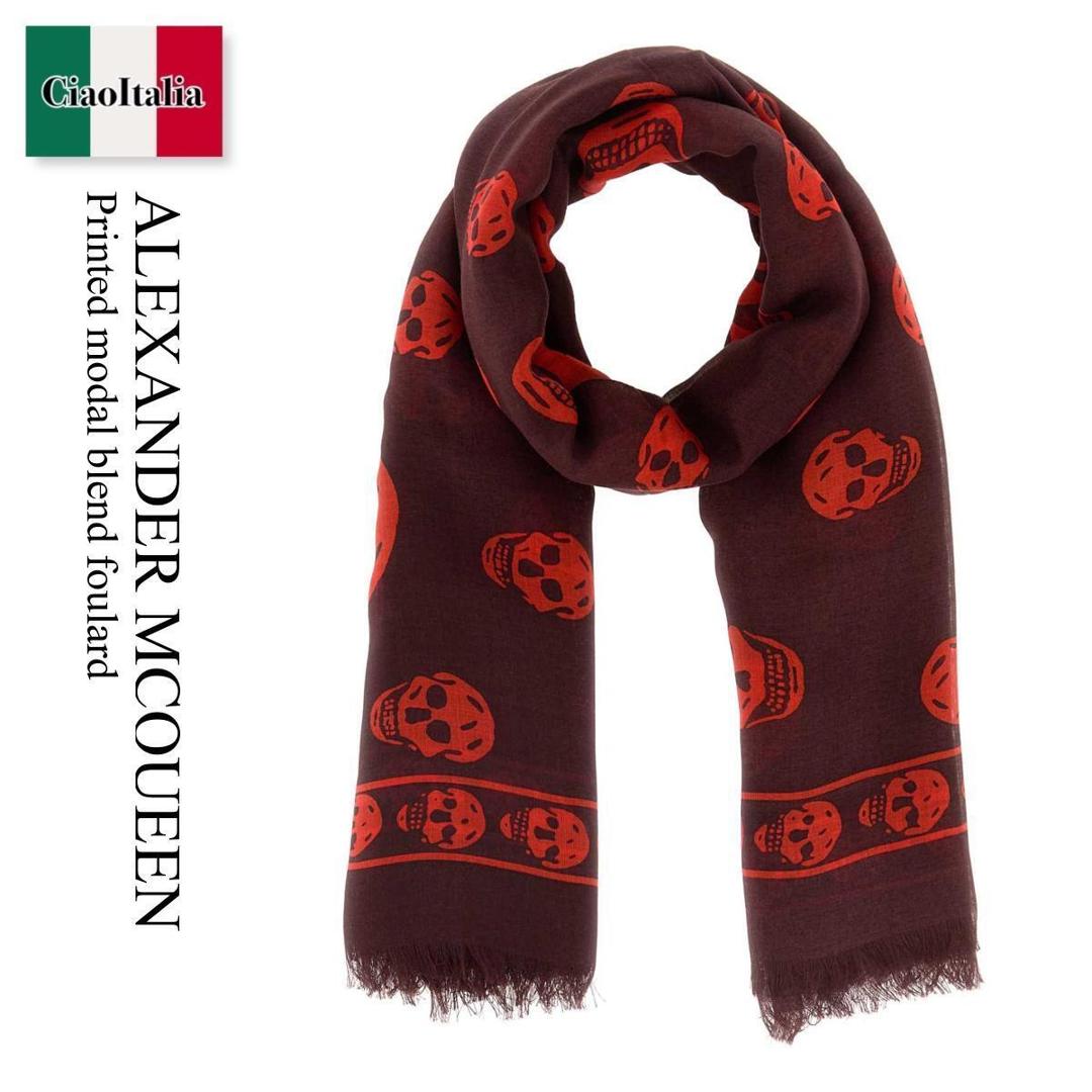 【数量限定・在庫限り・早い者勝ち！】 アレキサンダー・マックイーン / Alexander Mcqueen Printed Modal Blend Foulard / 807889 4943Q / 807889 4943Q 6074 / 8078894943Q / 8078894943Q 6074 / 8078894943Q6074 / マフラー 37,022円