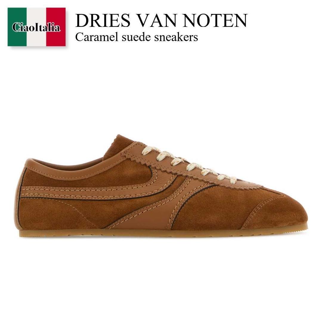 【数量限定・在庫限り・早い者勝ち！】 ドリス ヴァン ノッテン / Dries Van Noten Caramel Suede Sneakers / 2610117220126 / 2610117220126 712 / 2610117220126712 / スニーカー
