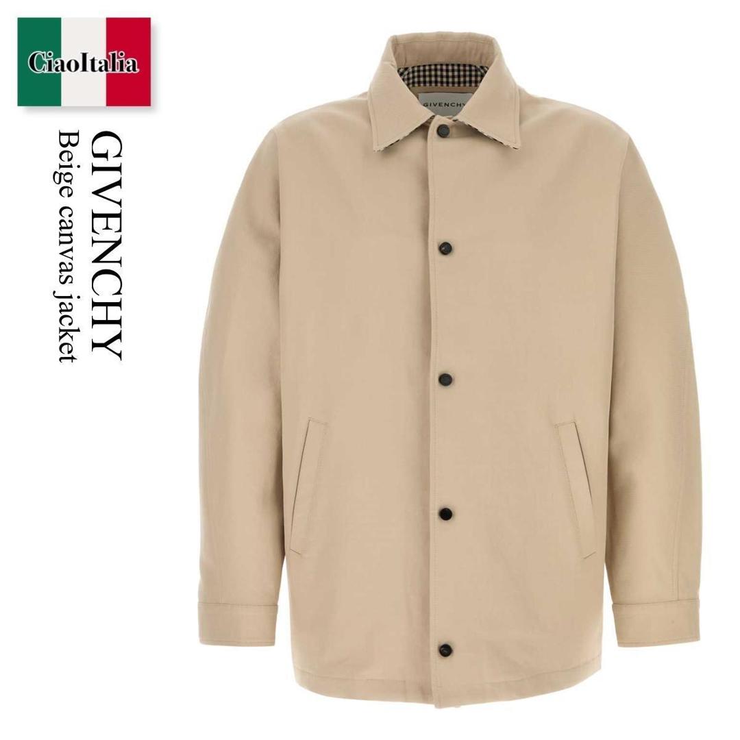 【数量限定・在庫限り・早い者勝ち！】 ジバンシィ / Givenchy Beige Canvas Jacket / BM01G316AW / BM01G316AW 250 / BM01G316AW250 / ジャケットその他