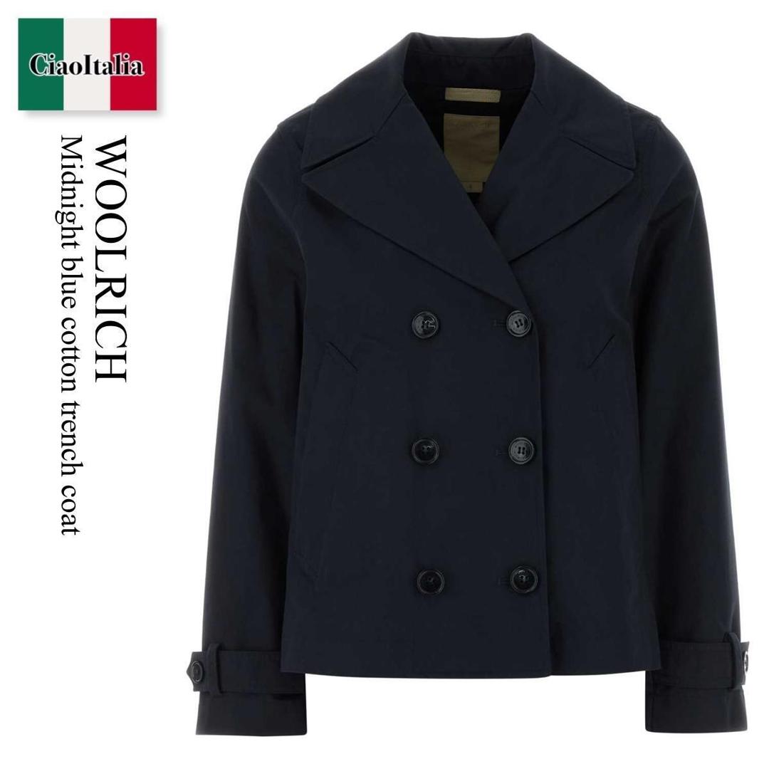 【数量限定・在庫限り・早い者勝ち！】 ウールリッチ / Woolrich Midnight Blue Cotton Trench Coat / CFWWOU2249FRUT5303 / CFWWOU2249FRUT5303 3989 / CFWWOU2249FRUT53033989 / コート