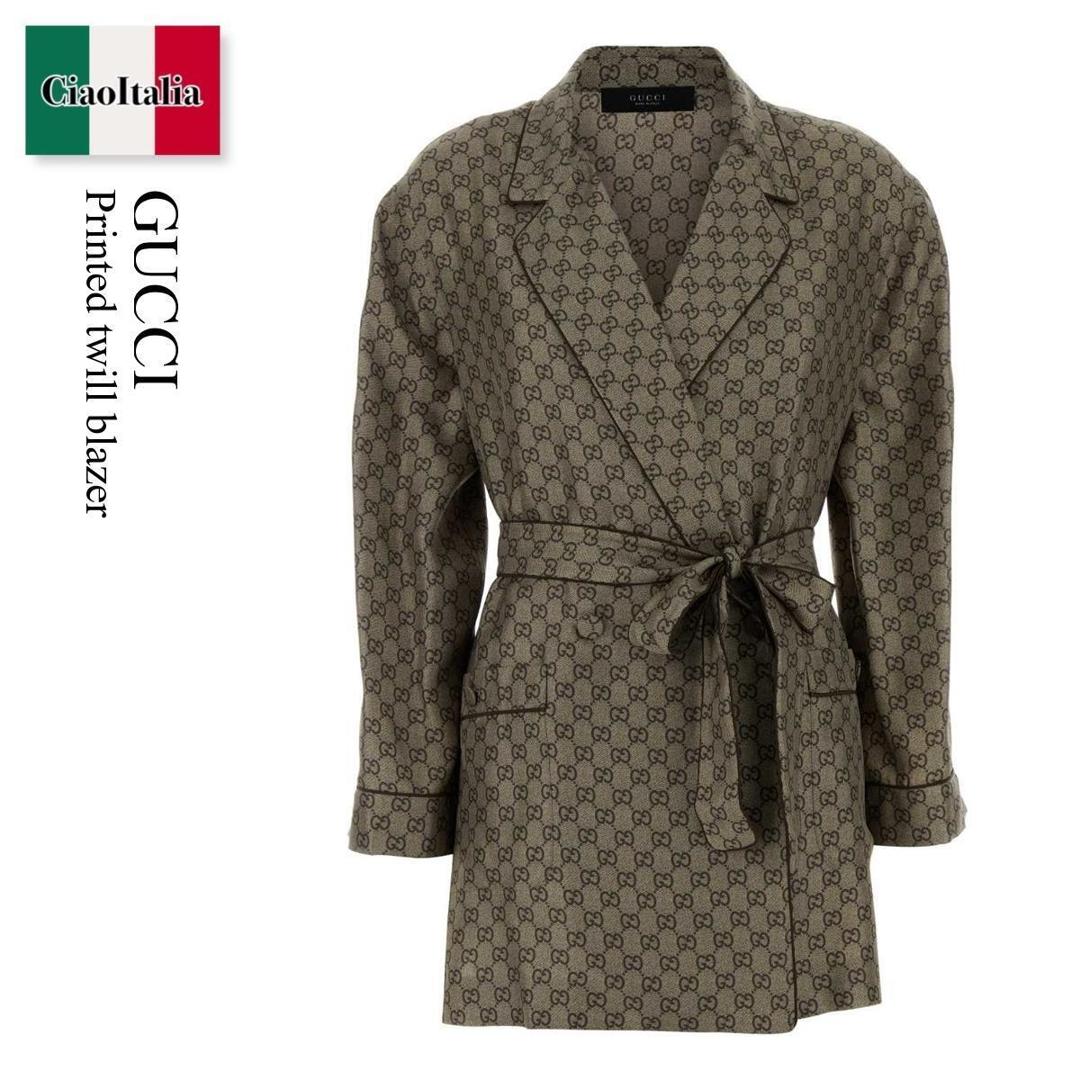 【数量限定・在庫限り・早い者勝ち!】 グッチ / Gucci Printed Twill Blazer / 864562 ZAUUN / 864562 ZAUUN 2270 / 864562ZAUUN / 864562ZAUUN 2270 / 864562ZAUUN2270 / ブラウス・シャツ|Ciao Italia