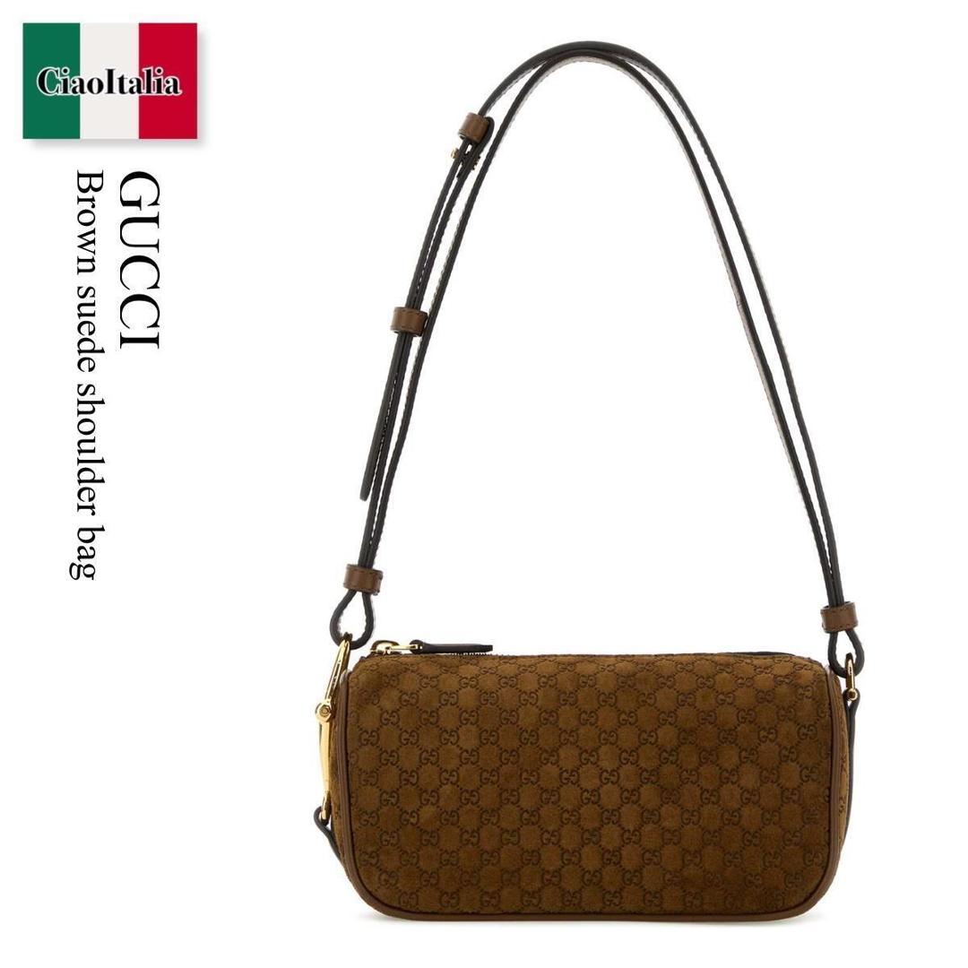 【数量限定・在庫限り・早い者勝ち！】 グッチ / かばん / カバン / Gucci Brown Suede Shoulder Bag / 860784 AAEE7 / 860784 AAEE7 2118 / 860784AAEE7 / 860784AAEE7 2118 / 860784AAEE72118 / ショルダーバッグ・ポシェット