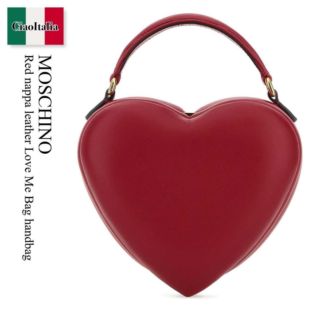 【数量限定・在庫限り・早い者勝ち!】 モスキーノ / かばん / カバン / Moschino Red Nappa Leather Love Me Bag Handbag / MC413 7PP1OOA0 / MC413 7PP1OOA0 500 / MC4137PP1OOA0 / MC4137PP1OOA0 500 / MC4137PP1OOA0500 / ハンドバッグ|Ciao Italia