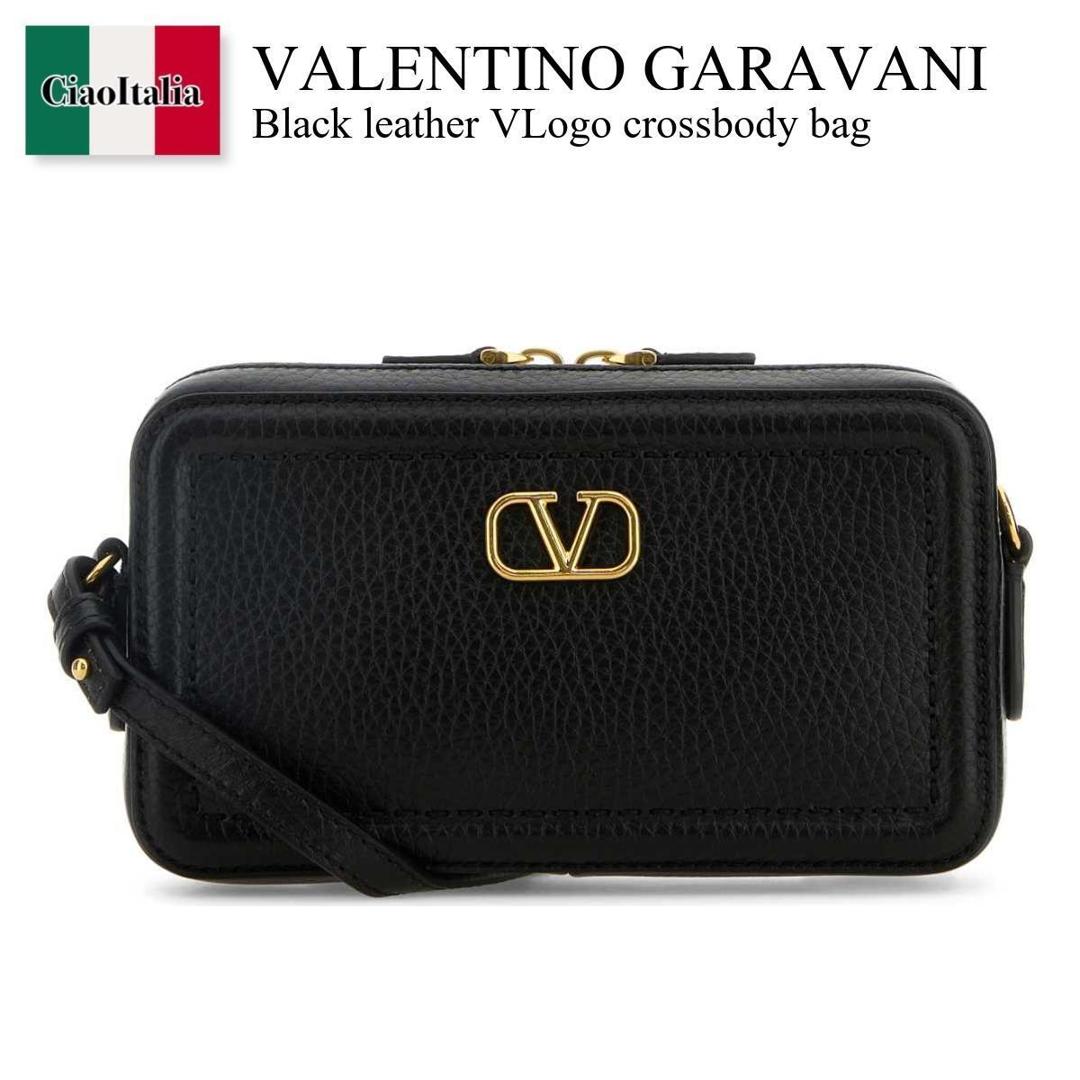【数量限定・在庫限り・早い者勝ち！】 バレンチノ / かばん / カバン / Valentino Garavani Black Leather Vlogo Crossbody Bag / 7W2P0AI5RZR / 7W2P0AI5RZR 0NO / 7W2P0AI5RZR0NO / ショルダーバッグ・ポシェット