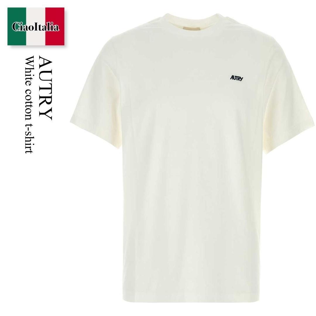 【数量限定・在庫限り・早い者勝ち！】 オートリー / Autry White Cotton T-Shirt / TSPM007W / TSPM / TSPM 007W / Tシャツ・カットソー