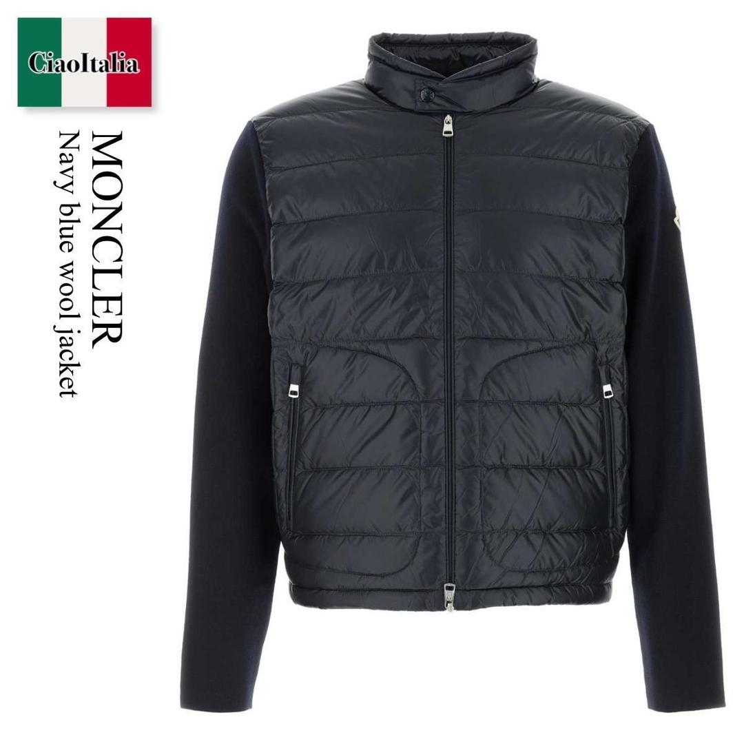【数量限定・在庫限り・早い者勝ち！】 モンクレール / Moncler Navy Blue Wool Jacket / L10919 776 / L10919 B00018M1131 776 / L10919B00018M1131 / L10919B00018M1131 776 / L10919B00018M1131776 / ダウンジャケット