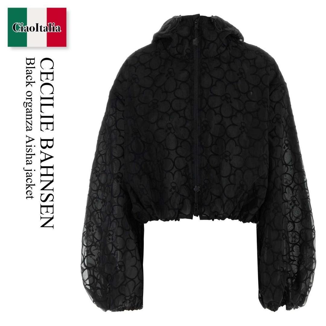 【分量制限事項・店卸し資産区分け・早め者白星！】 セシリエバーンセン / Cecilie Bahnsen Black Organza Aisha Jacket / 425 RTW 14005 / 425 RTW 14005 BLACK / 425RTW14005 / 425RTW14005 BLACK / 425RTW14005BLACK / 上衣