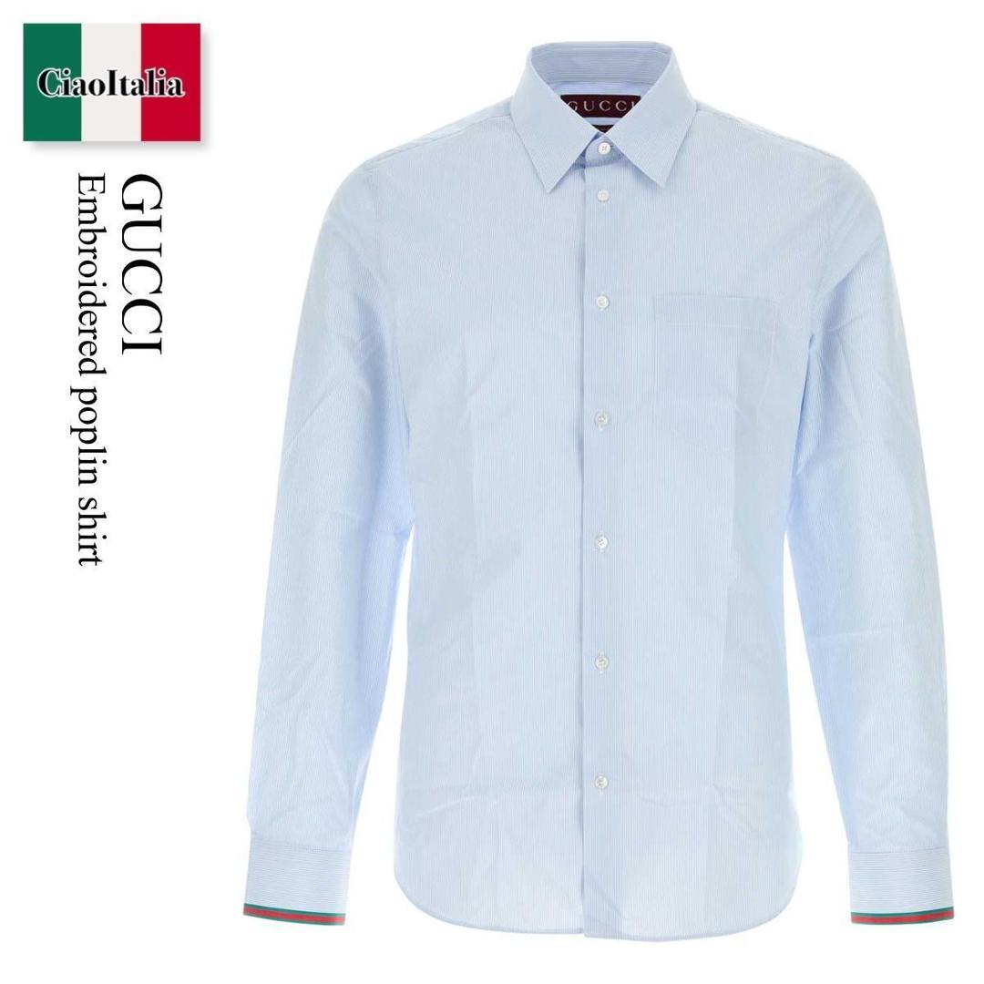 【寸法押さえる・店卸し資産境界線・早め者制覇！】 グッチ / Gucci Embroidered Poplin Shirt / 852707 ZAS5W / 852707 ZAS5W 4305 / 852707ZAS5W / 852707ZAS5W 4305 / 852707ZAS5W4305 / プルオーバー