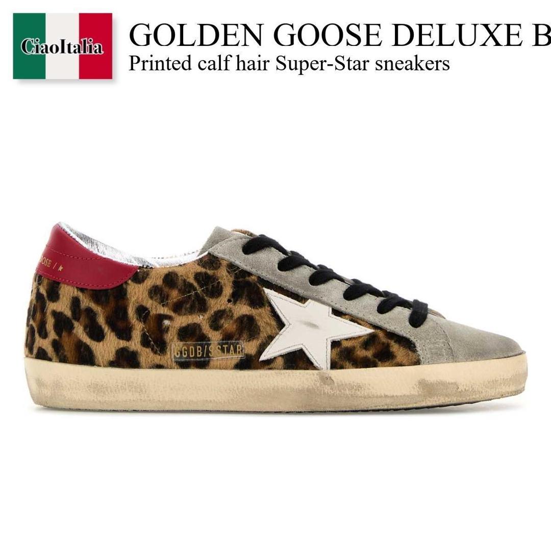【数量限定・在庫限り・早い者勝ち！】 ゴールデングース / Golden Goose Deluxe Brand Printed Calf Hair Super-Star Sneak / GWF00101F008103 / GWF00101F008103 15868 / GWF00101F00810315868 / スニーカー