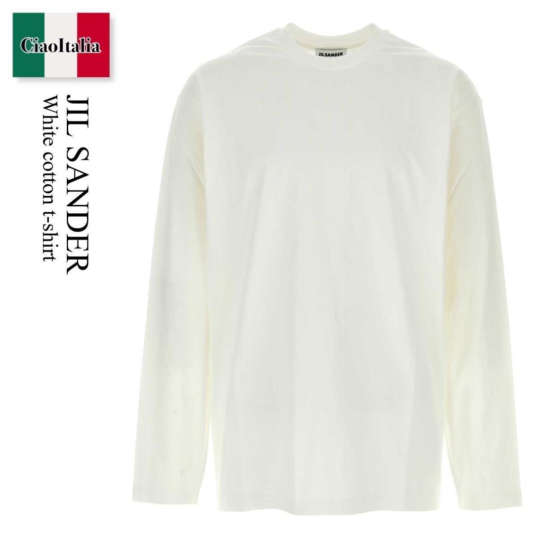 【数量限定・在庫限り・早い者勝ち！】 ジルサンダー / Jil Sander White Cotton T-Shirt / J21GC0196J 20360 / J21GC0196J 20360 101 / J21GC0196J20360 / J21GC0196J20360 101 / J21GC0196J20360101 / Tシャツ・カットソー｜Ciao Italia