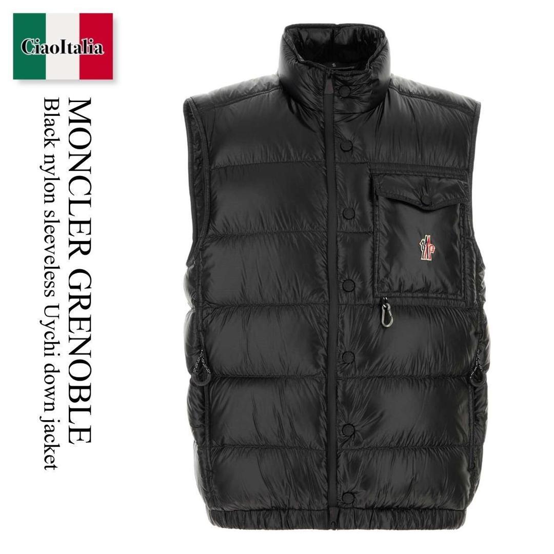 【数量限定・在庫限り・早い者勝ち！】 モンクレール / Moncler Grenoble Black Nylon Sleeveless Uychi Down Jacket / L10971 999 / L10971 A00008597X6 999 / L10971A00008597X6 / L10971A00008597X6 999 / L10971A00008597X6999 / ダウンベスト
