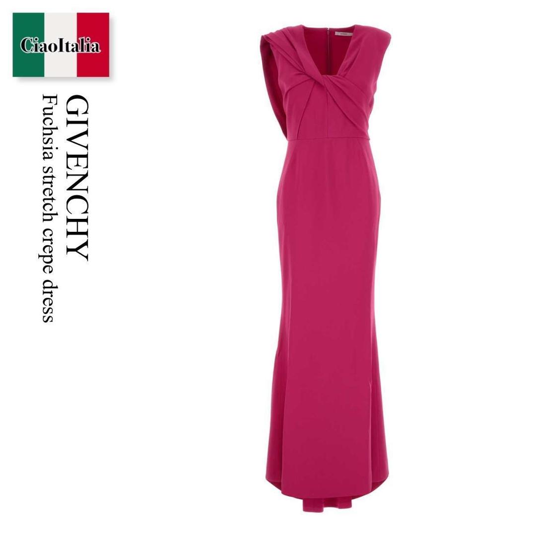 【数量限定・在庫限り・早い者勝ち!】 ジバンシィ / Givenchy Fuchsia Stretch Crepe Dress / BW22SC164K / BW22SC164K 675 / BW22SC164K675 / ワンピース