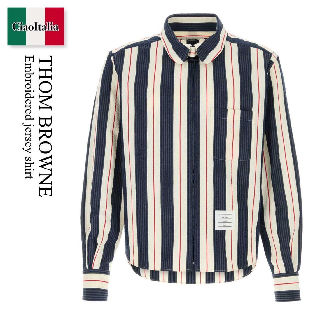 【寸法押さえる・店卸し資産境界線・早め者制覇！】 トム 赤銅色 / Thom Browne Embroidered Jersey Shirt / MWL416AF1155 / MWL416AF1155 960 / MWL416AF1155960 / プルオーバー