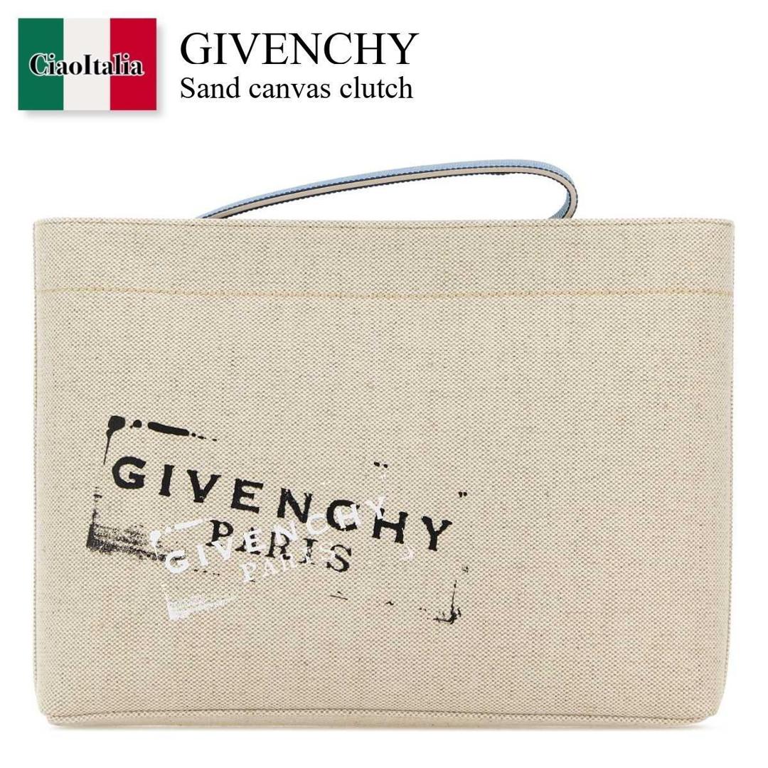 【寸法押さえる・店卸し資産境界線・早め者制覇！】 ジバンシィ / かばん / 袋 / Givenchy Sand Canvas Clutch / BK60FVK21J / BK60FVK21J 255 / BK60FVK21J255 / クラッチペダル御徒面子