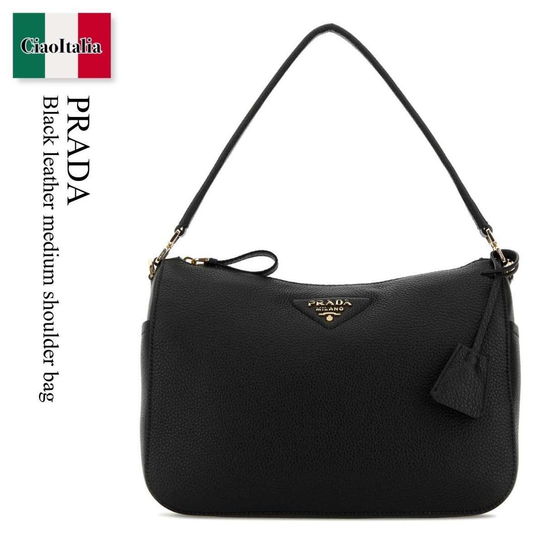 【数量限定・在庫限り・早い者勝ち！】 プラダ / かばん / カバン / Prada Black Leather Medium Shoulder Bag / 1BC283 F0632 / 1BC283 VONO2DKV F0632 / 1BC283VONO2DKV / 1BC283VONO2DKV F0632 / 1BC283VONO2DKVF0632 / ショルダーバッグ・ポシェット｜Ciao Italia