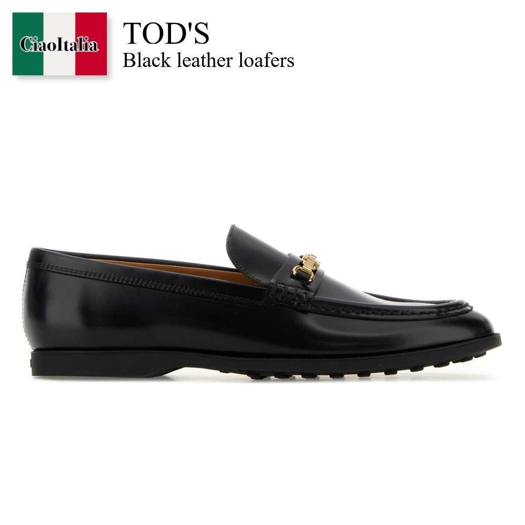 【寸法押さえる・店卸し資産境界線・早め者制覇！】 トッズ / Tod\u0027S Black Leather Loafers / XXW01M0KB60U18 / XXW01M0KB60U18 B999 / XXW01M0KB60U18B999 / 置き目毛革・オックスフォード