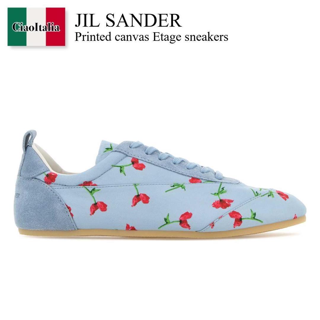 【数量限定・在庫限り・早い者勝ち!】 ジルサンダー / Jil Sander Printed Canvas Etage Sneakers / J15WS0047P 7713 / J15WS0047P 7713 457 / J15WS0047P7713 / J15WS0047P7713 457 / J15WS0047P7713457 / スニーカー|Ciao Italia