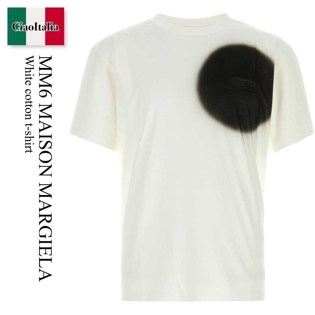 【数量限定・在庫限り・早い者勝ち！】 MM6 / Mm6 Maison Margiela White Cotton T-Shirt / SH0GC0067 M20048 / SH0GC0067 M20048 101 / SH0GC0067M20048 / SH0GC0067M20048 101 / SH0GC0067M20048101 / Tシャツ・カットソー｜Ciao Italia