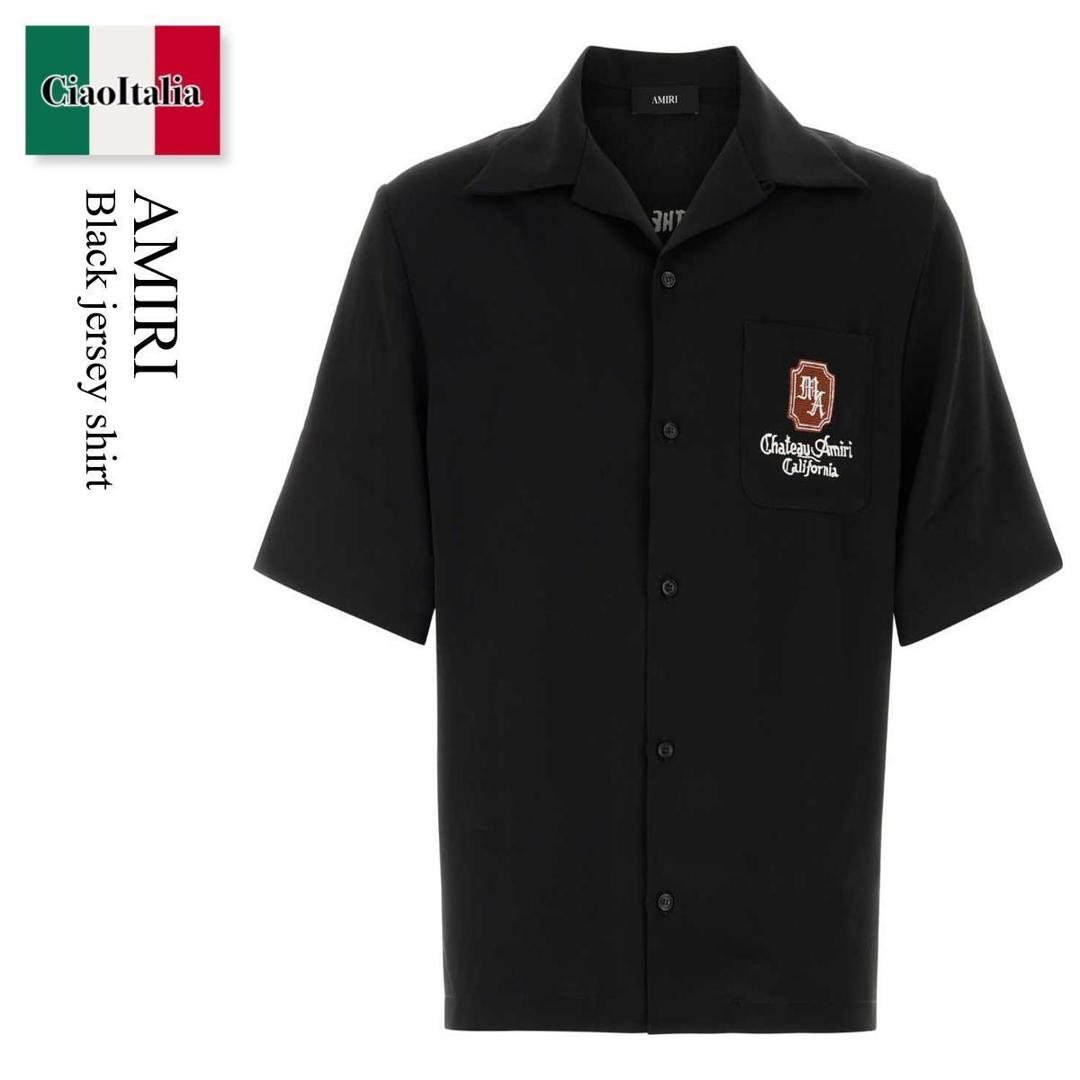 【数量限定・在庫限り・早い者勝ち！】 アミリ / Amiri Black Jersey Shirt / AMTOSH1 / AMTOSH1 125 / AMTOSH1125 / AMTOSH1125 BLACK / AMTOSH1125BLACK / シャツ