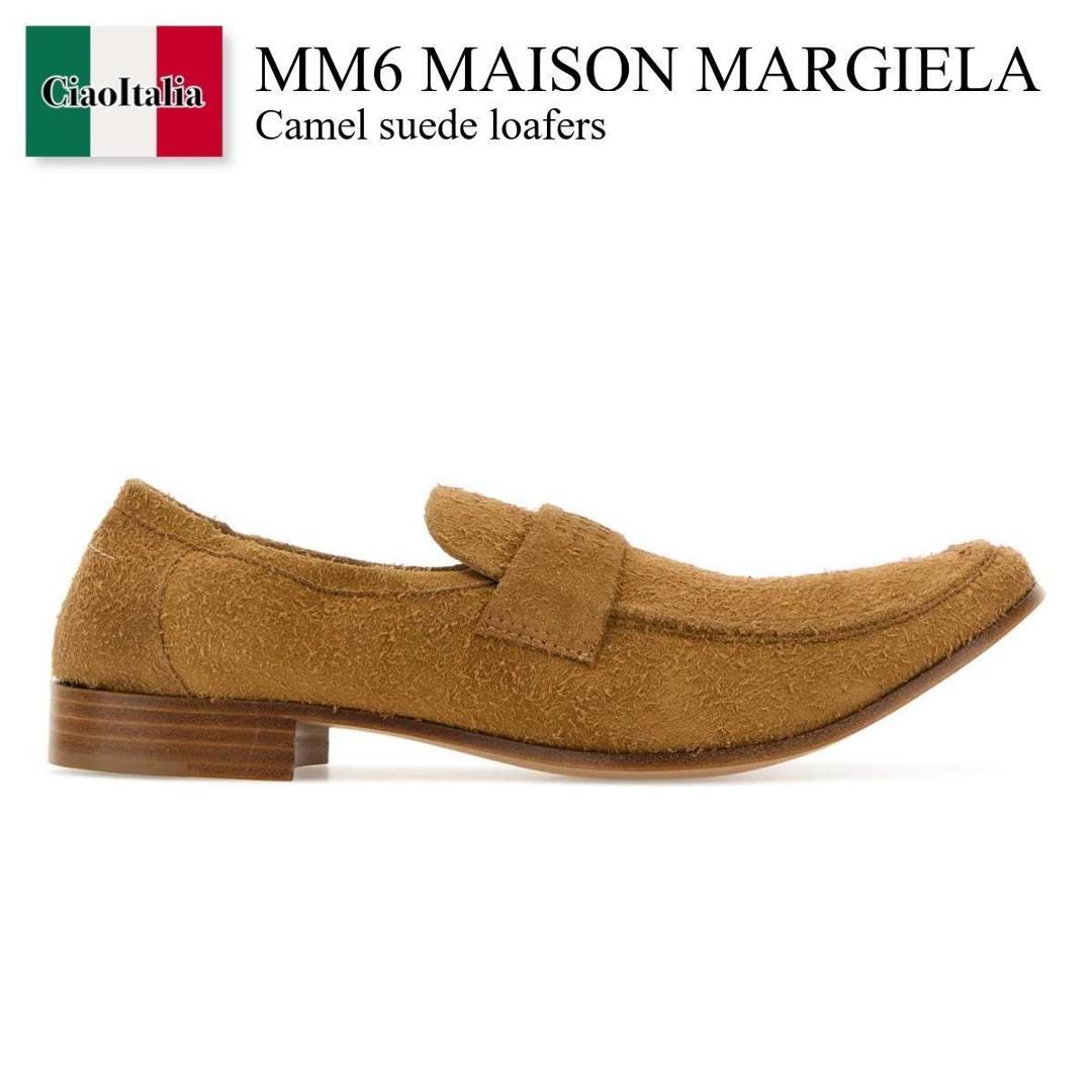 【数量限定・在庫限り・早い者勝ち！】 MM6 / Mm6 Maison Margiela Camel Suede Loafers / SH3WR0008 P7704 / SH3WR0008 P7704 T2173 / SH3WR0008P7704 / SH3WR0008P7704 T2173 / SH3WR0008P7704T2173 / ドレスシューズ・革靴・ビジネスシューズ