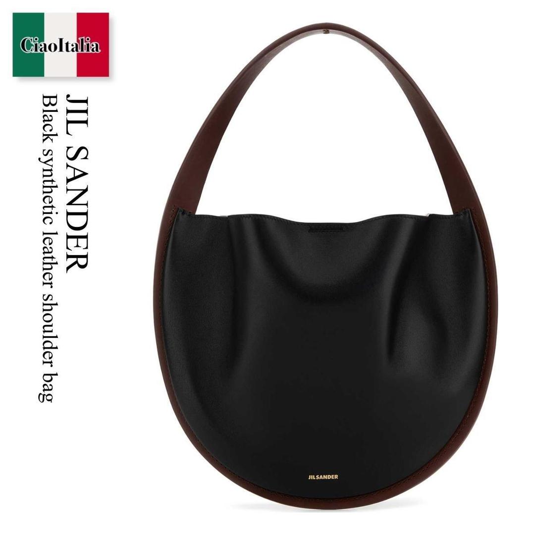 【分量制限事項・店卸し資産区分け・早め者白星！】 ジルサンダー / かばん / 鞄 / Jil Sander Black Synthetic Leather Shoulder Bag / J08ZH0103P 9166 / J08ZH0103P 9166 001 / J08ZH0103P9166 / J08ZH0103P9166 001 / J08ZH0103P9166001 / ショルダーバッグ・ポシェット