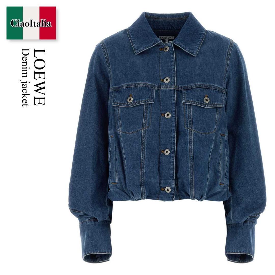 【分量制限事項・店卸し資産区分け・早め者白星！】 ロエベ / Loewe Denim Jacket / S540Y1CX06 / S540Y1CX06 LIGHTBLUE / S540Y1CX06LIGHTBLUE / 上衣
