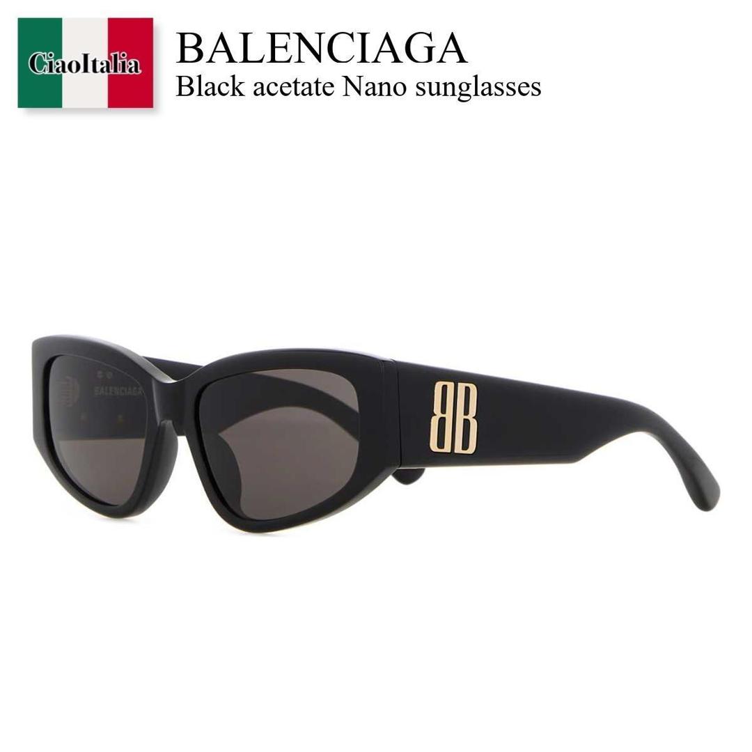 【数量限定・在庫限り・早い者勝ち！】 バレンシアガ / Balenciaga Black Acetate Nano Sunglasses / 858833 T0039 / 858833 T0039 1000 / 858833T0039 / 858833T0039 1000 / 858833T00391000 / サングラス