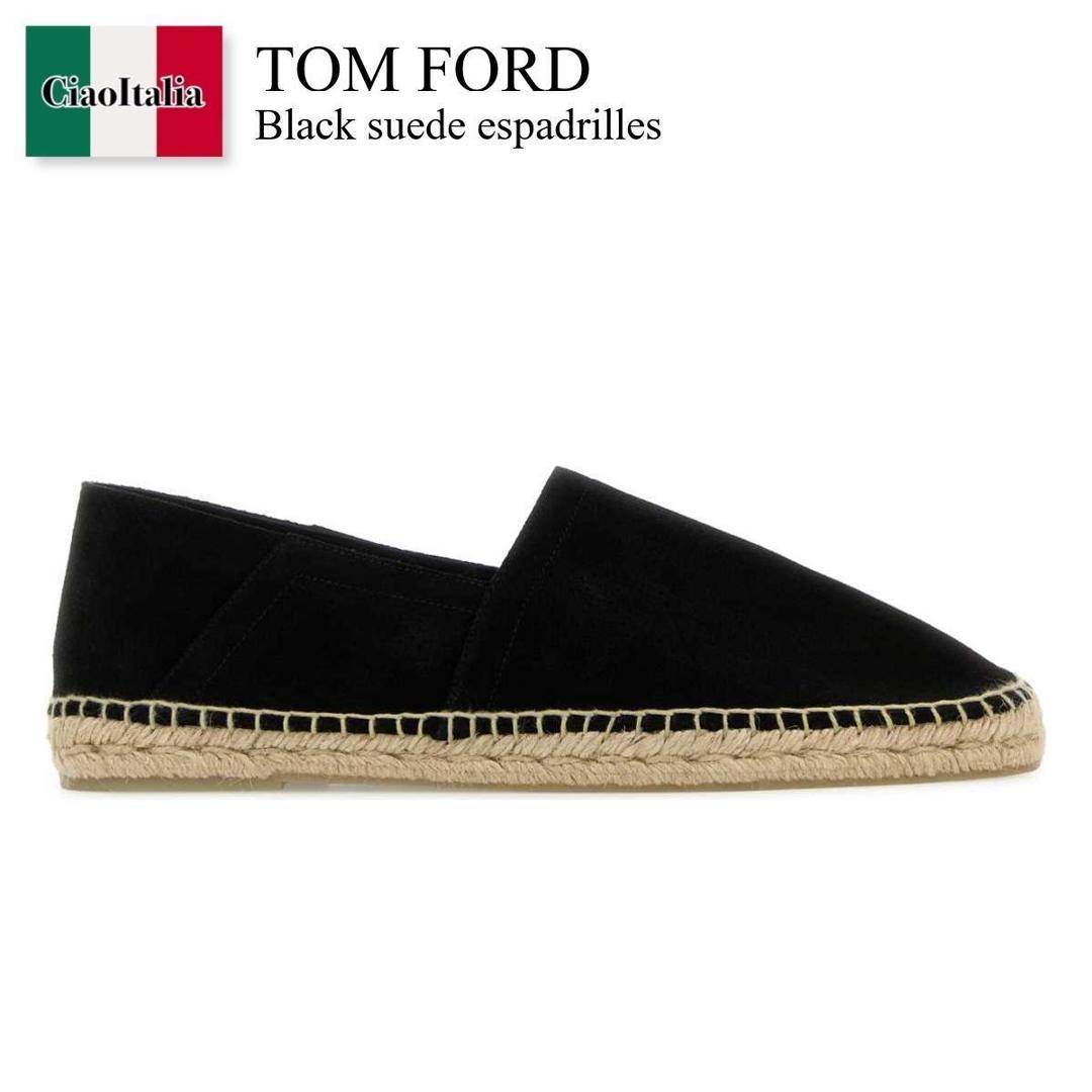 【物量制限事項・店卸し資産極限点・早め者制覇！】 トム・ジェラルド・r・フォード / Tom Ford Black Suede Espadrilles / J1165ICL124NNEI / J1165ICL124 NNEI / J1165ICL124N / J1165ICL124N NEI / 靴・ブーツ・サンダル余分の物
