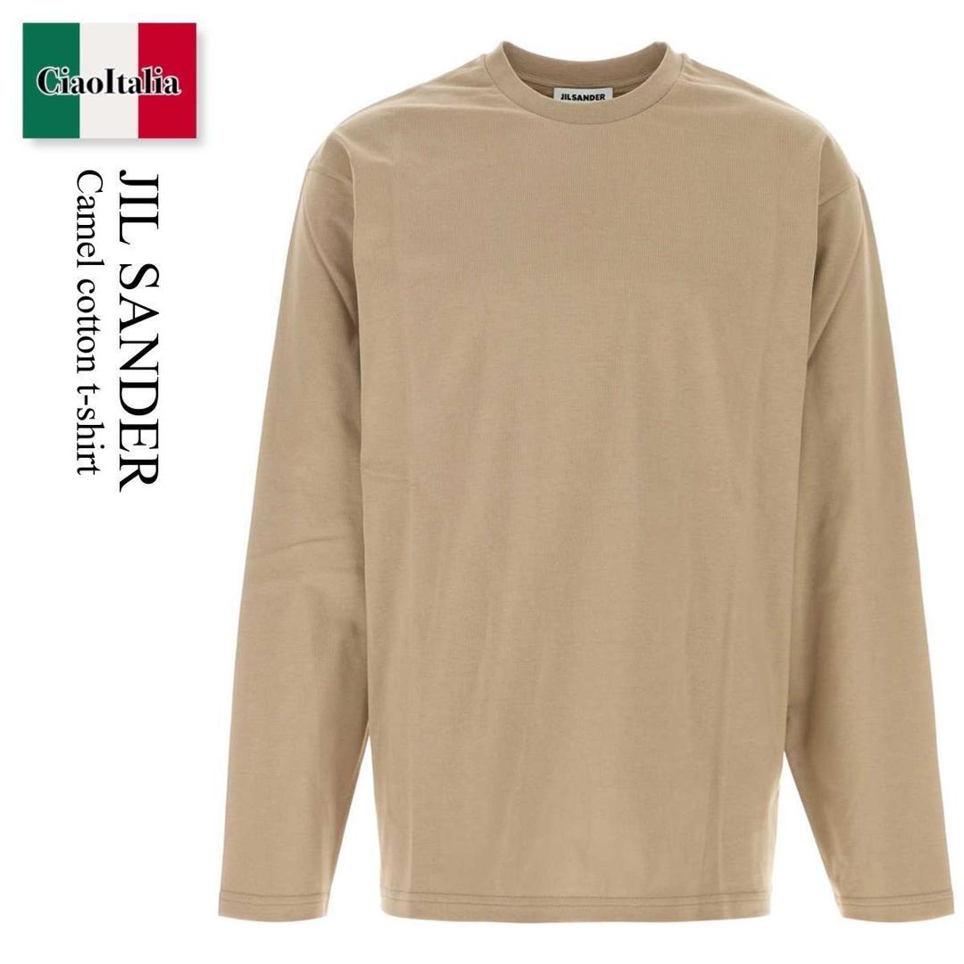 【数量限定・在庫限り・早い者勝ち!】 ジルサンダー / Jil Sander Camel Cotton T-Shirt / J21GC0196J 20360 / J21GC0196J 20360 251 / J21GC0196J20360 / J21GC0196J20360 251 / J21GC0196J20360251 / Tシャツ・カットソー|Ciao Italia