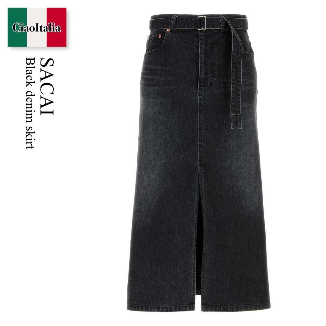 【数量限定・在庫限り・早い者勝ち!】 サカイ / Sacai Black Denim Skirt / 2608470 / 2608470 001 / 2608470001 / スカート|Ciao Italia