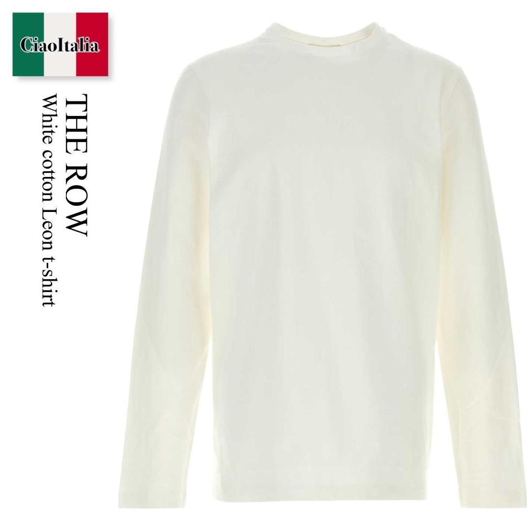 【量目押さえる・店卸し資産極限点・早め者制勝！】 ザ・ロウ / The Row White Cotton Leon T-Shirt / 189K7 13 / 189K7 13 WHT / 189K713 / 189K713 WHT / 189K713WHT / プルオーバー・カットソー