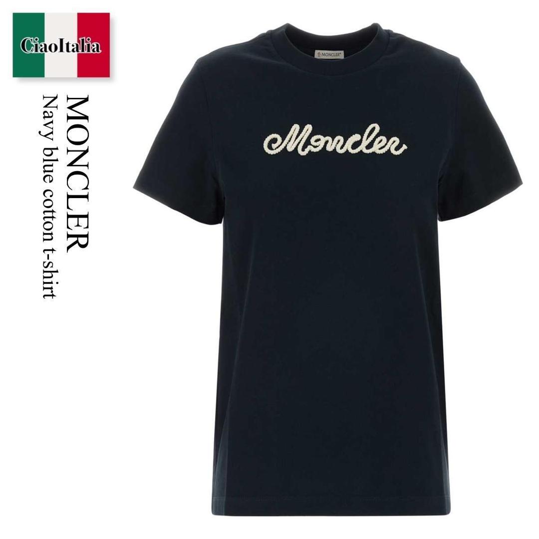 【数量限定・在庫限り・早い者勝ち！】 モンクレール / Moncler Navy Blue Cotton T-Shirt / L10938 742 / L10938 C0005189AUG 742 / L10938C0005189AUG / L10938C0005189AUG 742 / L10938C0005189AUG742 / Tシャツ・カットソー