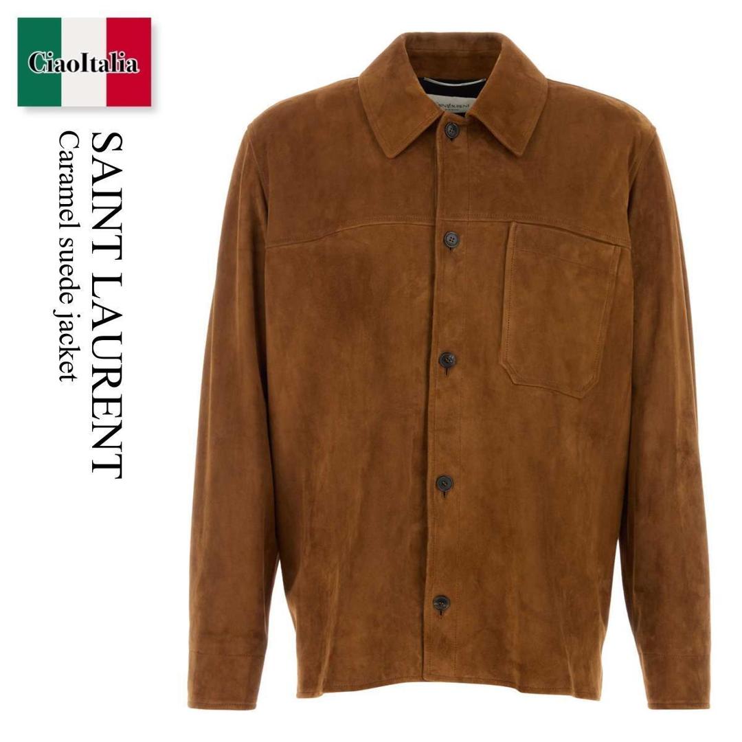【量目押さえる・店卸し資産極限点・早め者制勝！】 サンローラン / Saint Laurent Caramel Suede Jacket / 861396 YCUM2 / 861396 YCUM2 2705 / 861396YCUM2 / 861396YCUM2 2705 / 861396YCUM22705 / 上衣余分の物