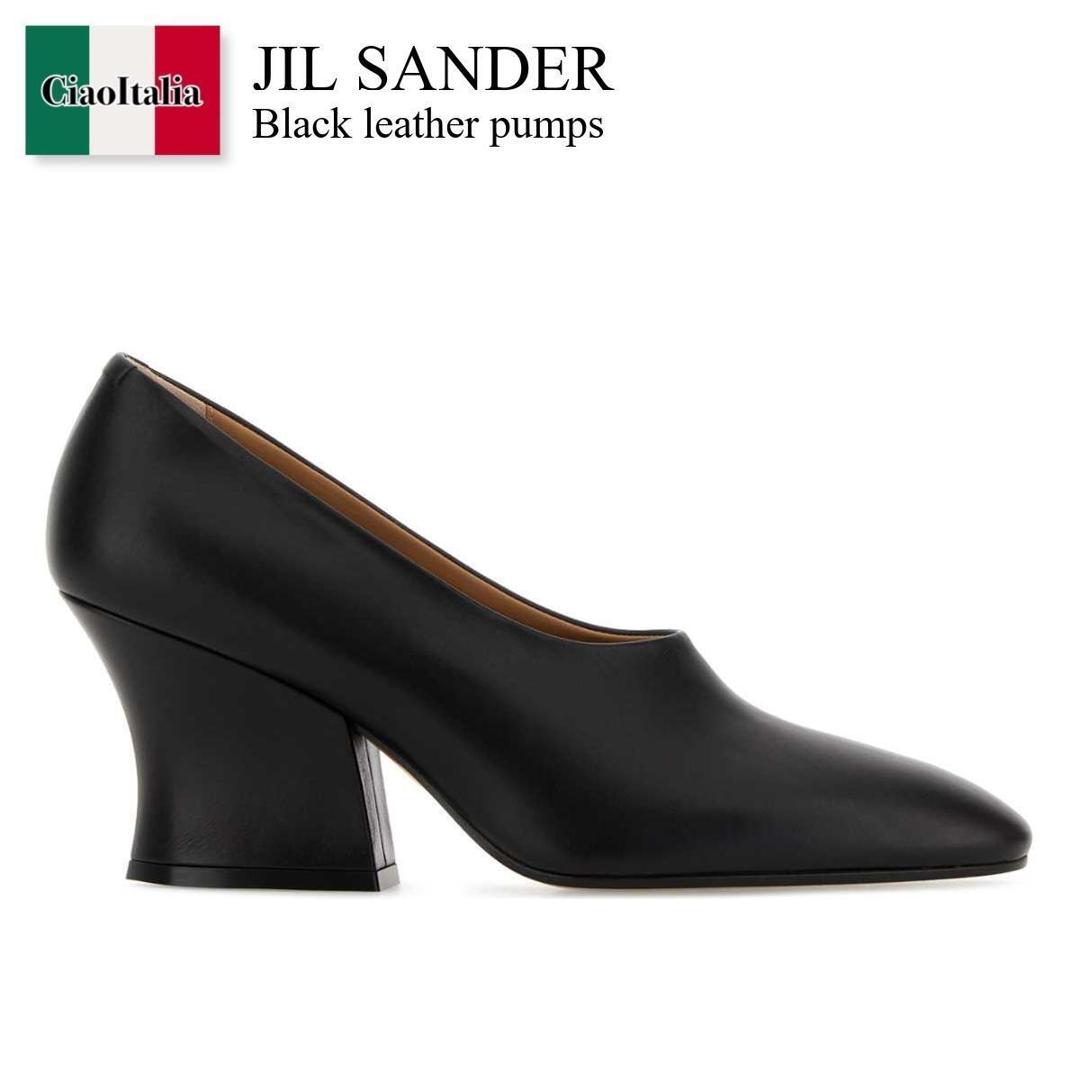 【分量制限事項・店卸し資産区分け・早め者白星！】 ジルサンダー / Jil Sander Black Leather Pumps / J16WL0045P 7689 / J16WL0045P 7689 001 / J16WL0045P7689 / J16WL0045P7689 001 / J16WL0045P7689001 / パンプス