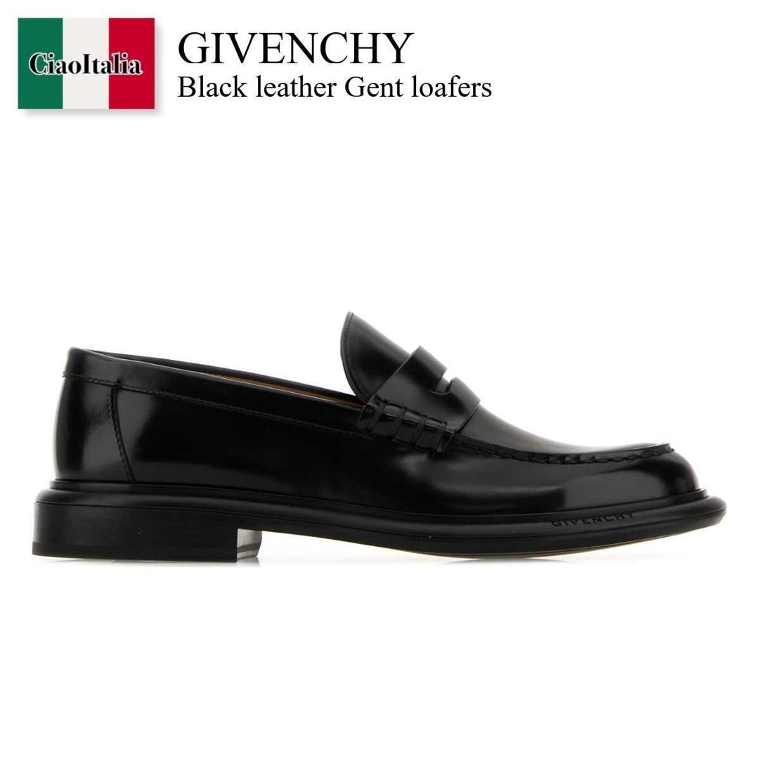 【寸法押さえる・店卸し資産境界線・早め者制覇！】 ジバンシィ / Givenchy Black Leather Gent Loafers / BE202JE2G9 / BE202JE2G9 001 / BE202JE2G9001 / 置き目毛革・オックスフォード