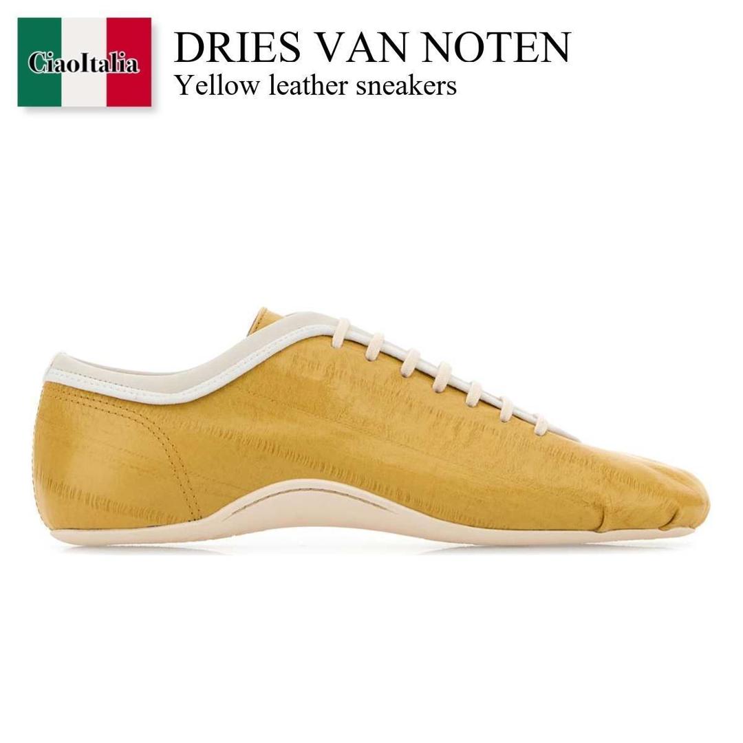 【数量限定・在庫限り・早い者勝ち!】 ドリス ヴァン ノッテン / Dries Van Noten Yellow Leather Sneakers / 2610118080403 / 2610118080403 207 / 2610118080403207 / スニーカー|Ciao Italia