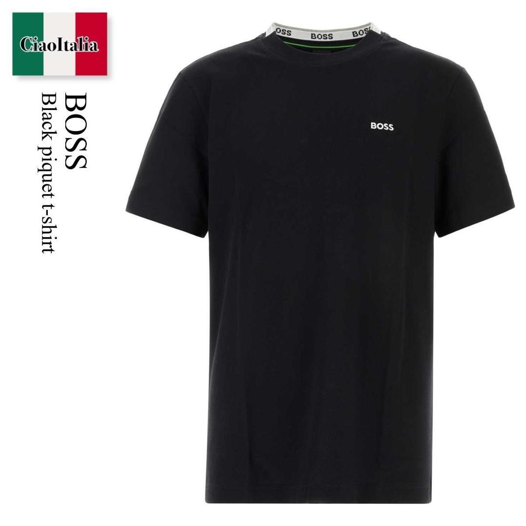 【数量限定・在庫限り・早い者勝ち!】 ヒューゴ・ボス / Boss Black Piquet T-Shirt / 50575207 / 50575207 001 / 50575207001 / Tシャツ・カットソー|Ciao Italia