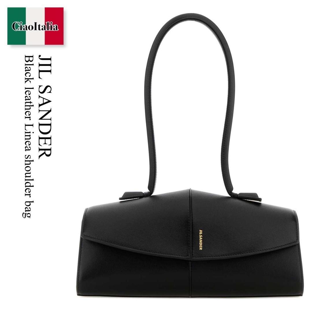 【量目押さえる・店卸し資産極限点・早め者制勝！】 ジルサンダー / かばん / 嚢 / Jil Sander Black Leather Linea Shoulder Bag / J08ZH0104P 9079 / J08ZH0104P 9079 001 / J08ZH0104P9079 / J08ZH0104P9079 001 / J08ZH0104P9079001 / ショルダーバッグ・ポシェット