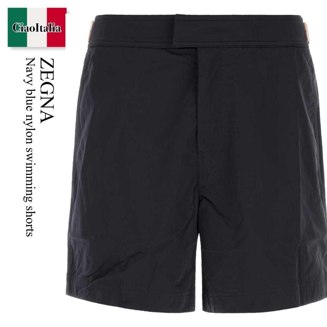 【物量制限事項・店卸し資産極限点・早め者制覇！】 エルメネジルドゼニア / Zegna Navy Blue Nylon Swimming Shorts / RAHB10A3BHRS00 / RAHB10A3BHRS00 B09 / RAHB10A3BHRS00B09 / 水泳着