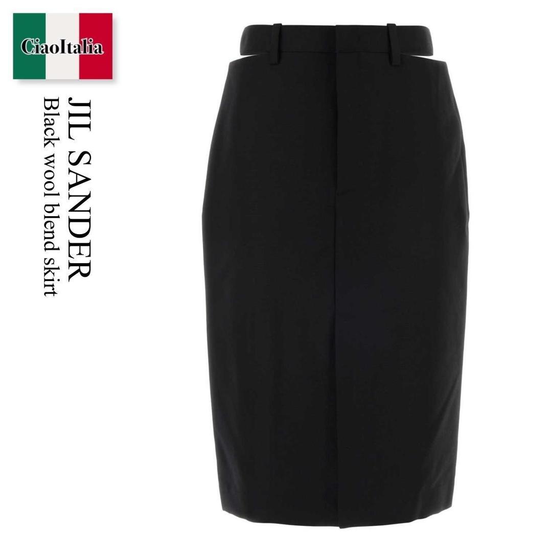 【数量限定・在庫限り・早い者勝ち！】 ジルサンダー / Jil Sander Black Wool Blend Skirt / J03MA0287J 40330 / J03MA0287J 40330 001 / J03MA0287J40330 / J03MA0287J40330 001 / J03MA0287J40330001 / スカート｜Ciao Italia 77,712円