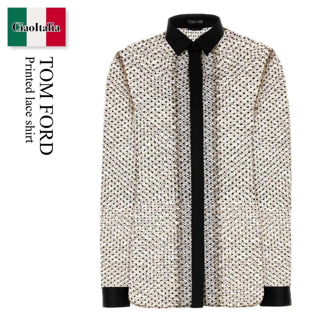 【数量限定・在庫限り・早い者勝ち!】 トム・フォード / Tom Ford Printed Lace Shirt / CA3349FAX1768JNC / CA3349FAX176 8JNC / CA3349FAX1768 / CA3349FAX1768 JNC / ブラウス・シャツ|Ciao Italia