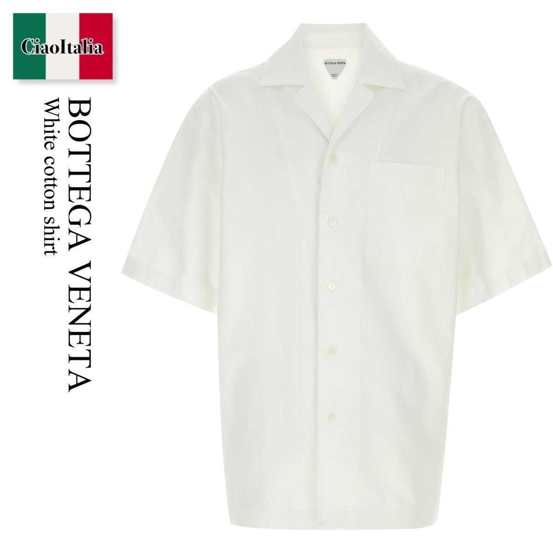 【寸法押さえる・店卸し資産境界線・早め者制覇！】 ボッテガ・ヴェネタ / Bottega Veneta White Cotton Shirt / 862131 V6D10 / 862131 V6D10 9071 / 862131V6D10 / 862131V6D10 9071 / 862131V6D109071 / プルオーバー