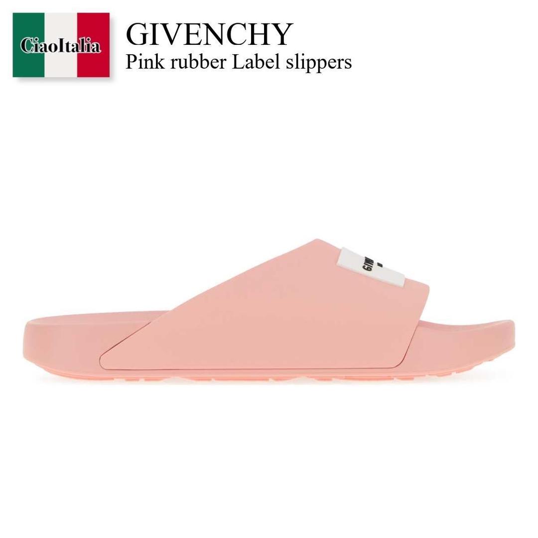 【物量制限事項・店卸し資産極限点・早め者制覇！】 ジバンシィ / Givenchy Pink Rubber Label Slippers / BE30AJE2GA / BE30AJE2GA 682 / BE30AJE2GA682 / サンダル・ミュール
