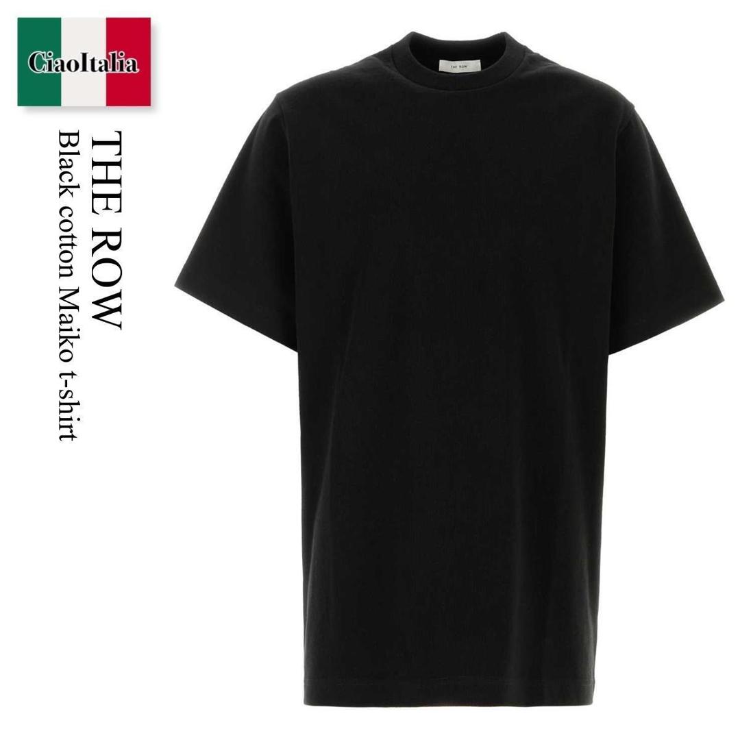 【量目押さえる・店卸し資産極限点・早め者制勝！】 ザ・ロウ / The Row Black Cotton Maiko T-Shirt / 1403K 760 / 1403K 760 BLK / 1403K760 / 1403K760 BLK / 1403K760BLK / プルオーバー・カットソー