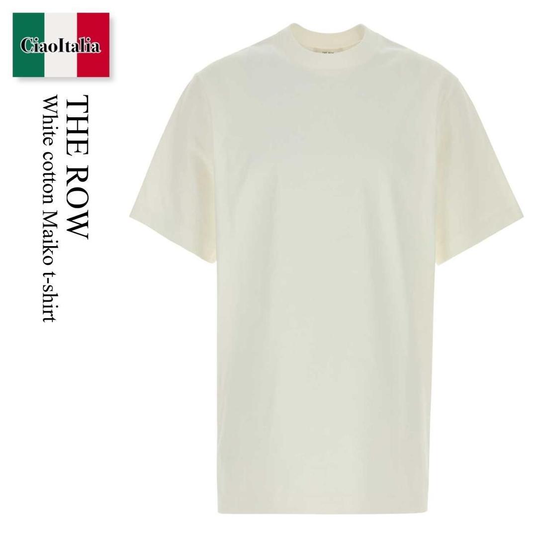 【量目押さえる・店卸し資産極限点・早め者制勝！】 ザ・ロウ / The Row White Cotton Maiko T-Shirt / 1403K 760 / 1403K 760 WHT / 1403K760 / 1403K760 WHT / 1403K760WHT / プルオーバー・カットソー
