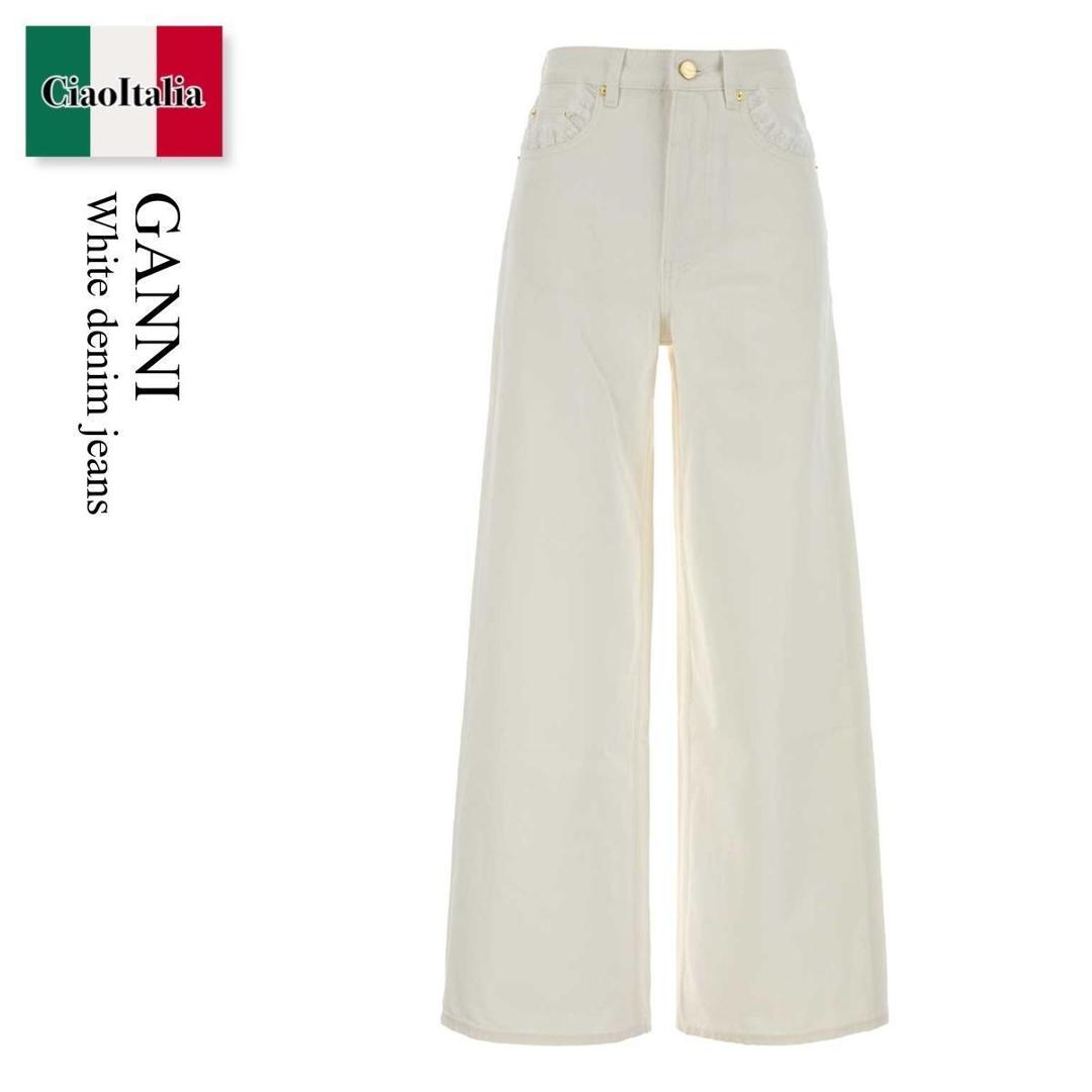 【量目押さえる・店卸し資産極限点・早め者制勝！】 ガニー / Ganni White Denim Jeans / A1190020 / A1190020 151 / A1190020151 / ジーンズ・ジーパン